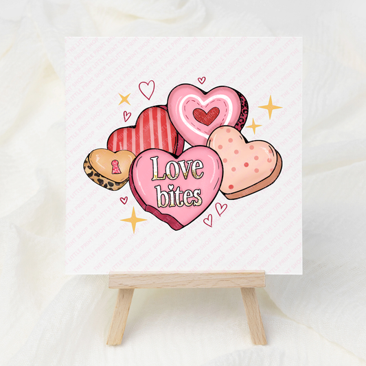 Love Bites - UV DTF 3 inch Decals
