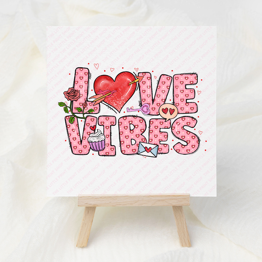 Love Vibes - UV DTF 3 inch Decal
