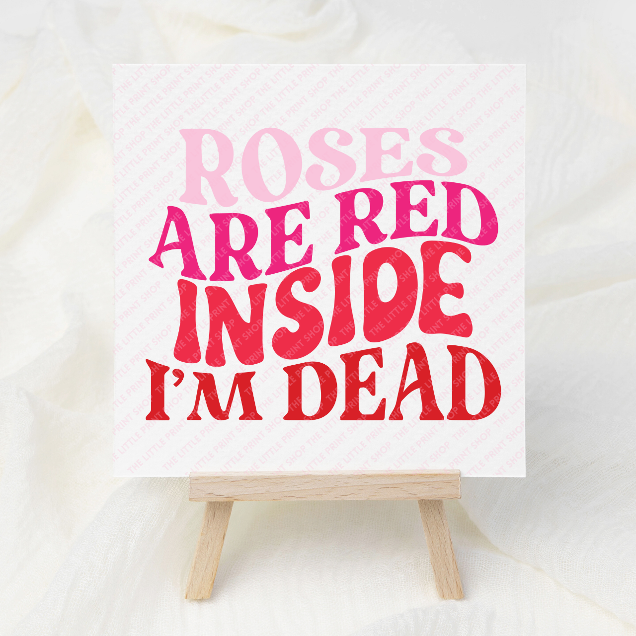 Roses Are Red - UV DTF 3 inch Decals
