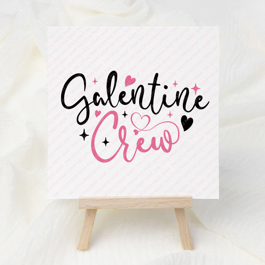 Galentine Crew - UV DTF 3 inch Decals