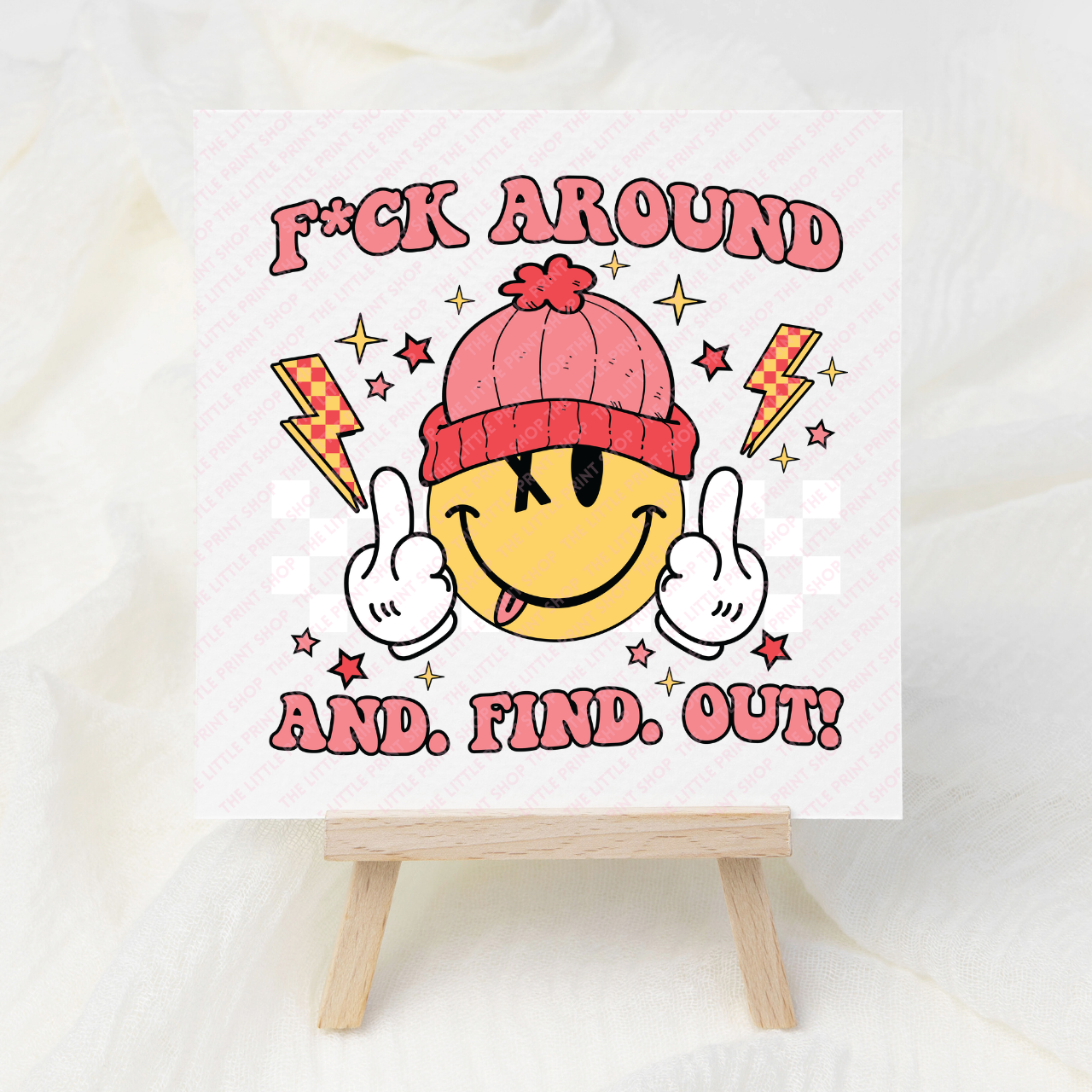 F*ck Around - UV DTF 3 inch Decals