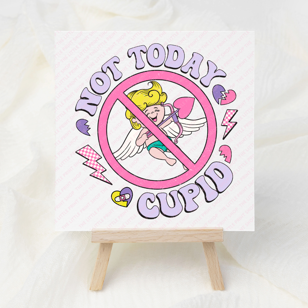 Not Today Cupid - UV DTF 3 inch Decals