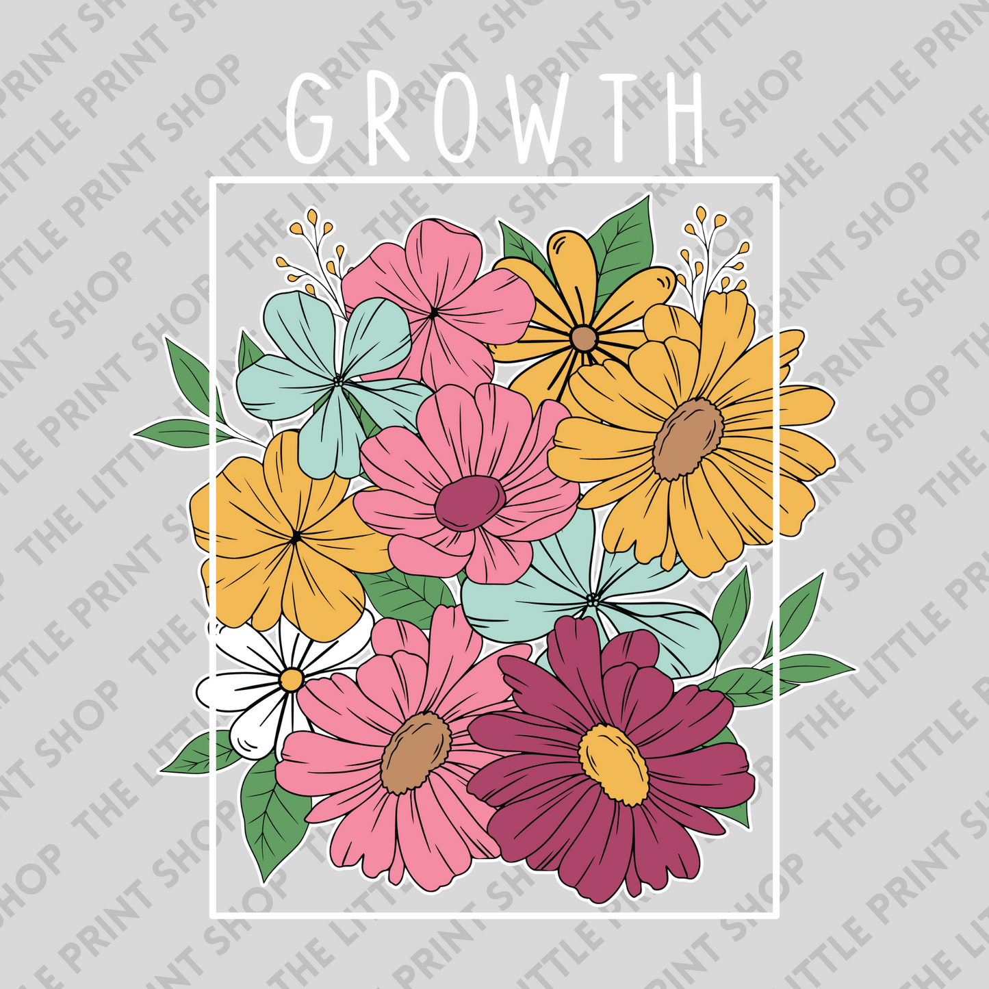 Growth - UV DTF 3 inch Decals