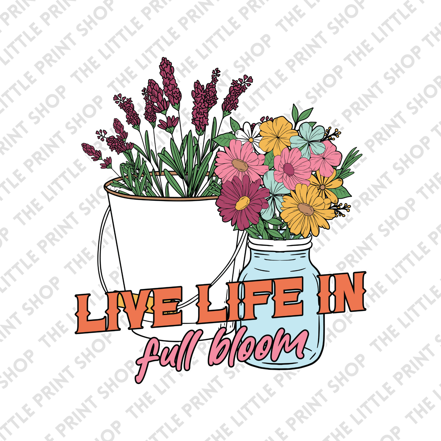 Full Bloom - UV DTF 3 inch Decals