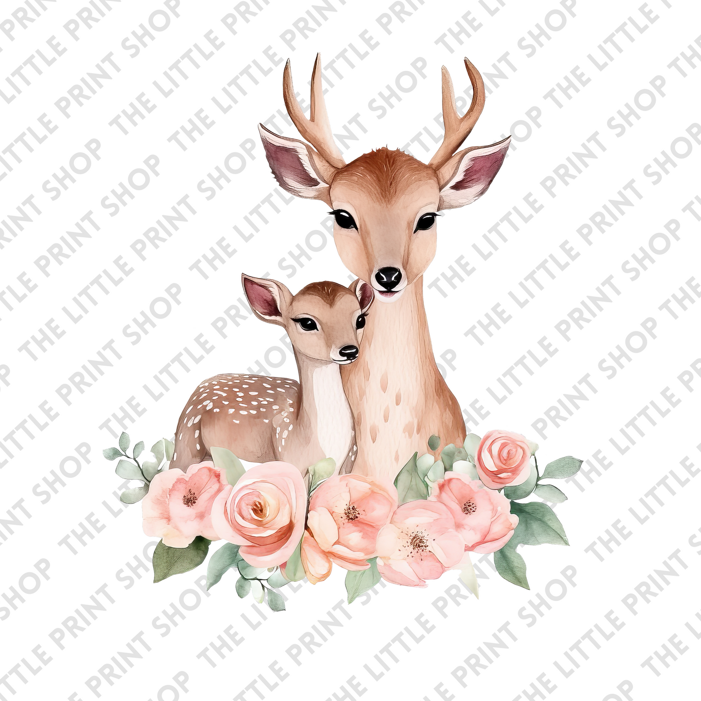 Mother Deer Design 1 - UV DTF 3 inch Decals