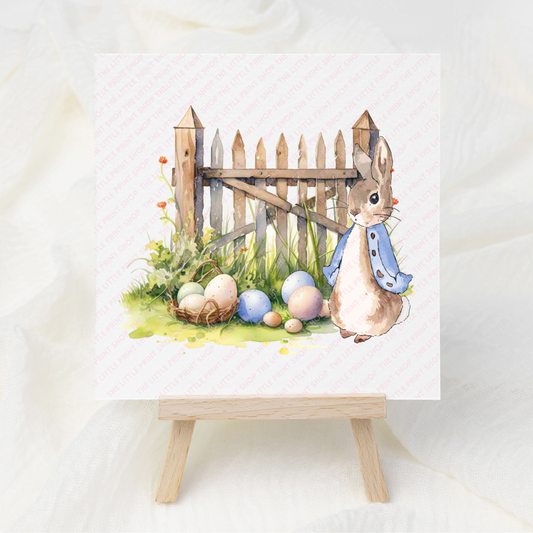 Easter Rabbit - UV DTF 3 inch Decals