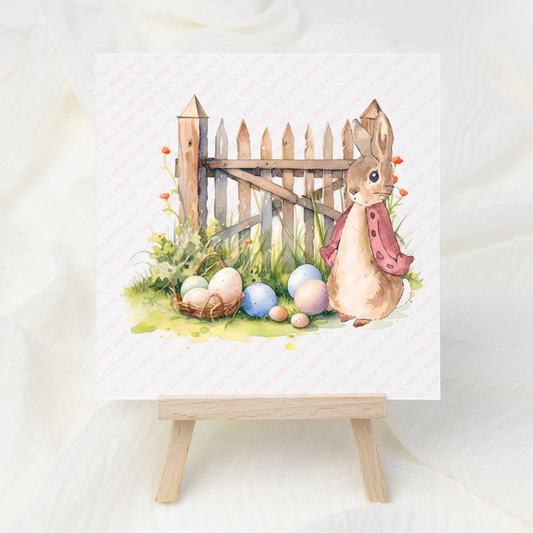 Easter Rabbit - UV DTF 3 inch Decals