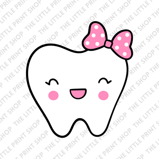 Tooth Fairy - Pink - UV DTF 3 inch Decals