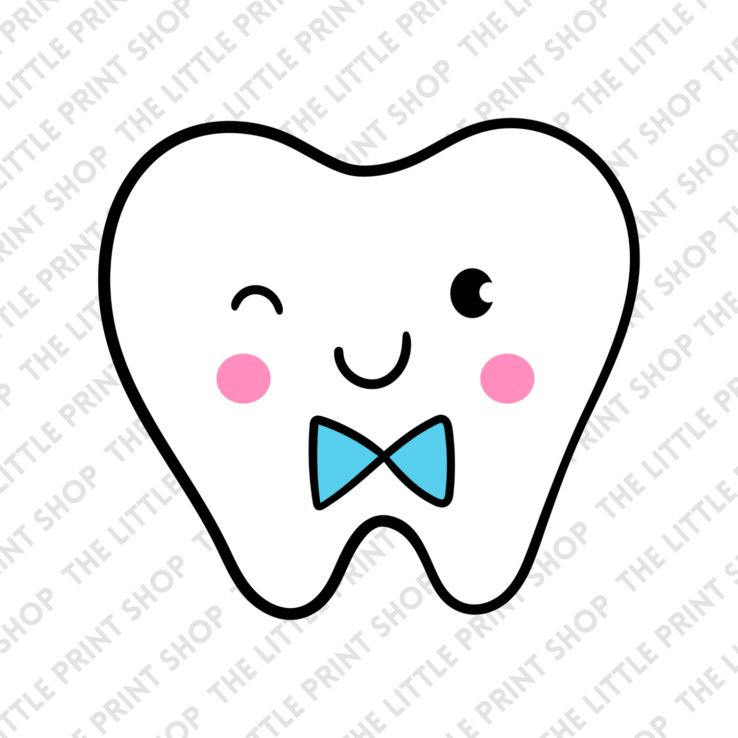 Tooth Fairy - Blue - UV DTF 3 inch Decals