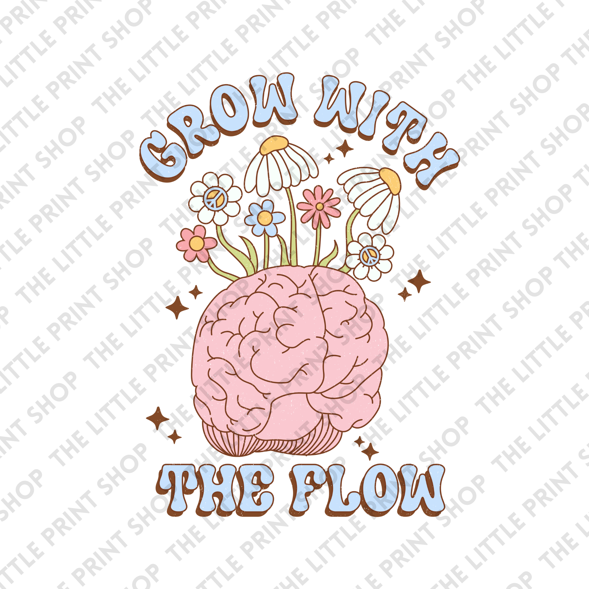 Grow With The Flow - UV DTF 3 inch Decals – Little Print Shop