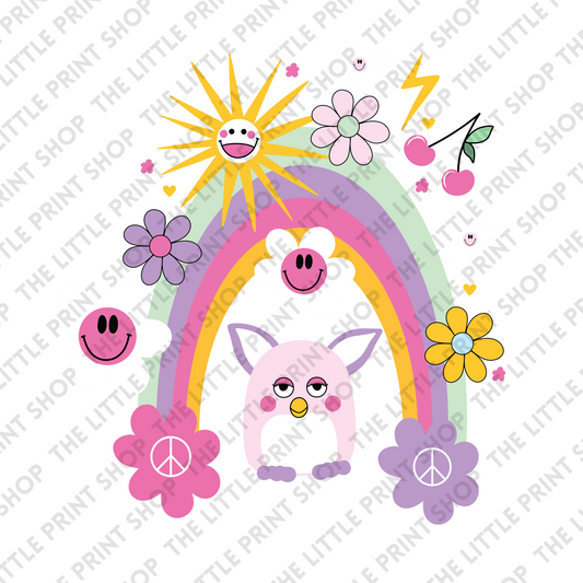 Nostalgic Rainbow - UV DTF 3 inch Decals