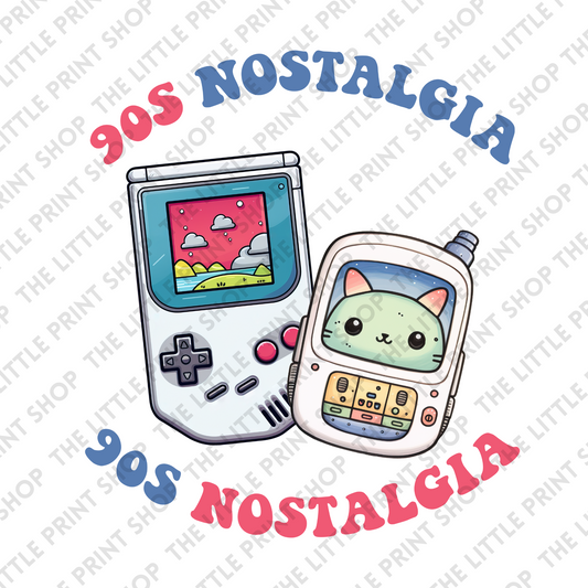 Nostalgia Game - UV DTF 3 inch Decals