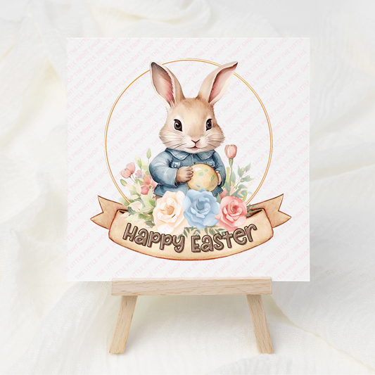 Happy Easter Bunny - UV DTF Decal