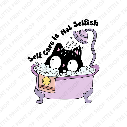 Self Care Bath - UV DTF 3 inch Decals