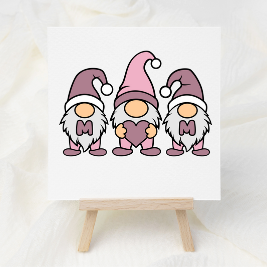 Purple Gnome Mum - UV DTF 3 inch Decals