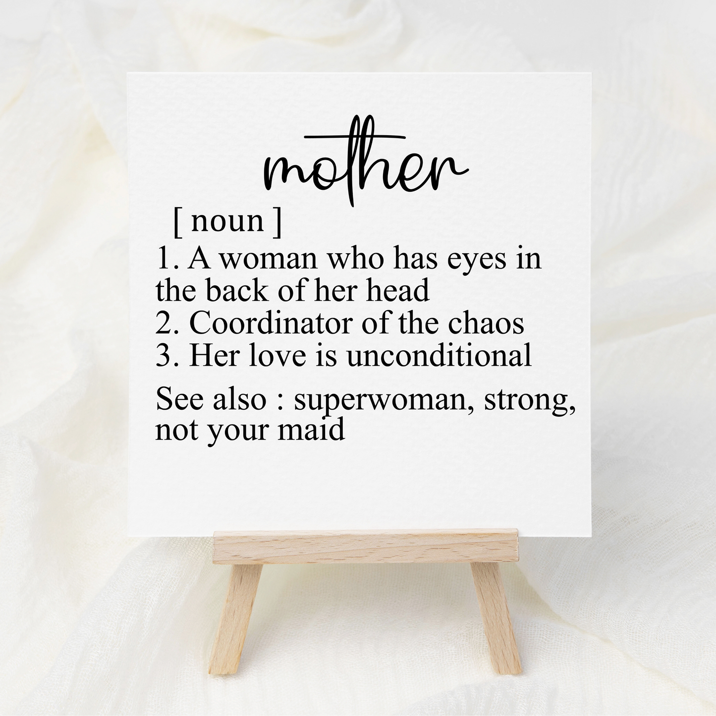 Mother Definition - UV DTF 3 inch Decals