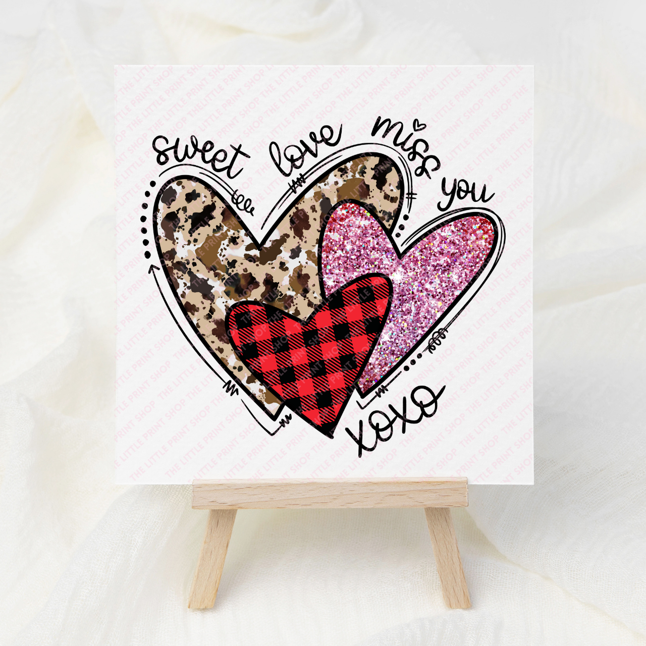 Sweet Love Hearts - UV DTF 3 inch Decals