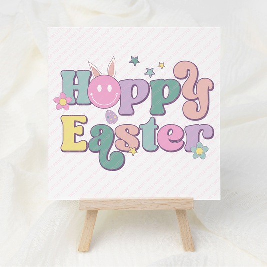 Hoppy Easter - UV DTF 3 inch Decals