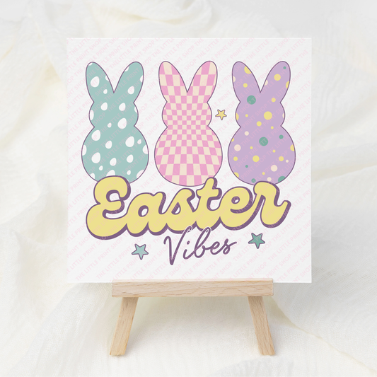 Easter Vibes - UV DTF 3 inch Decals
