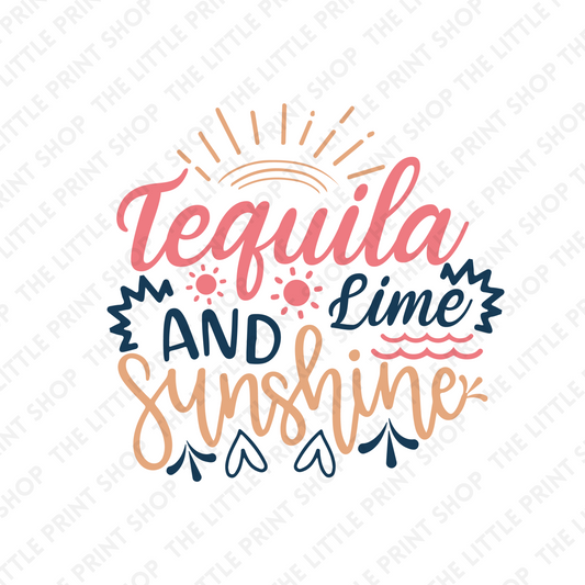 Tequila Sunshine - UV DTF 3 inch Decals