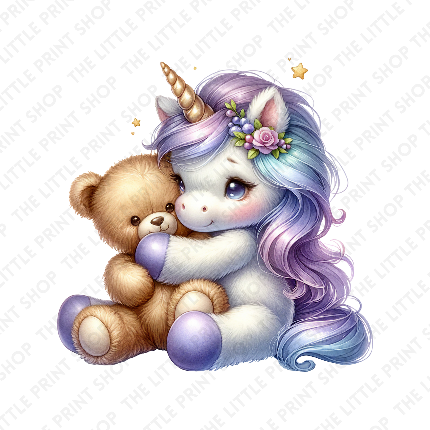 Unicorn Cuddles  - UV DTF 3 inch Decals