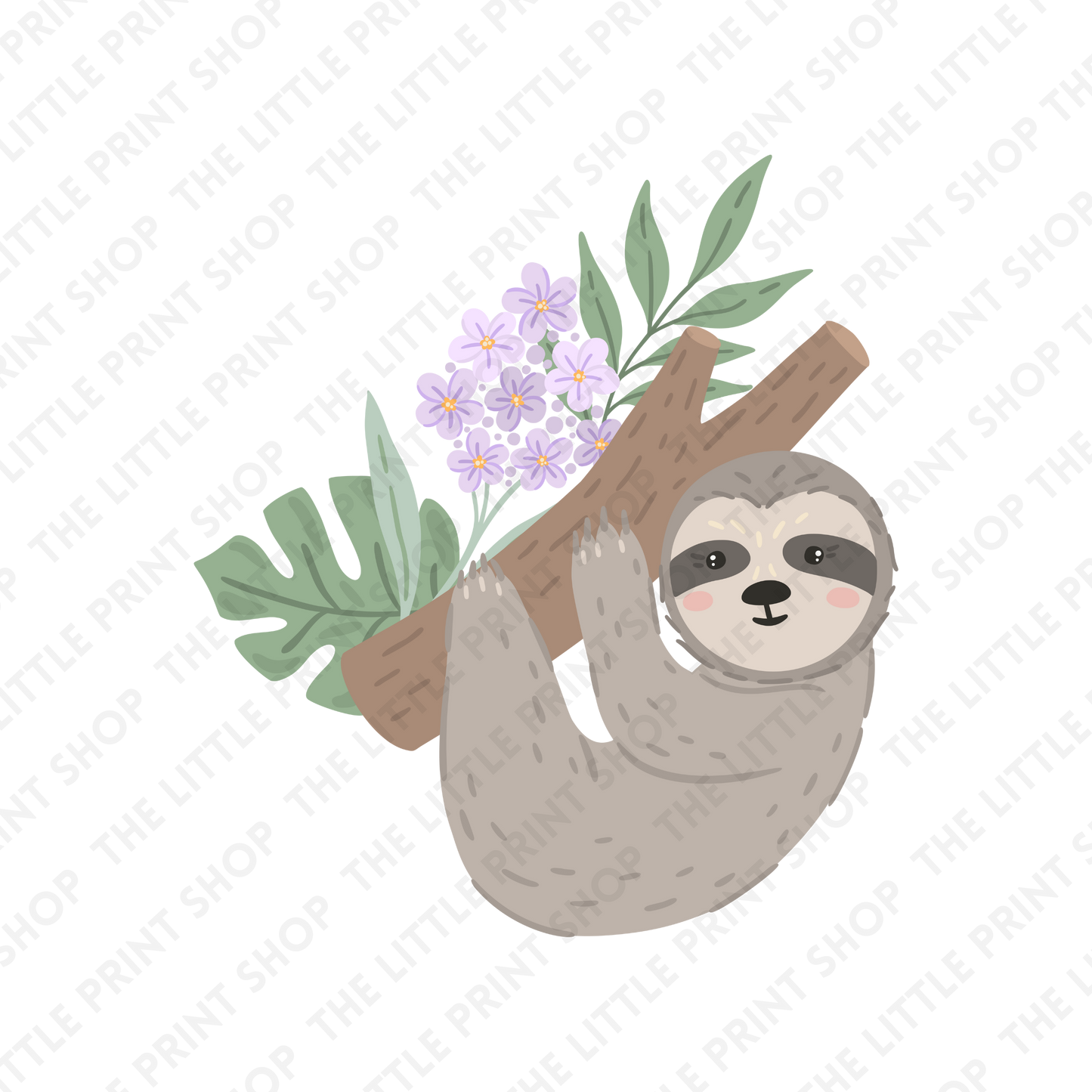 Sloth Hanging  - UV DTF 3 inch Decals