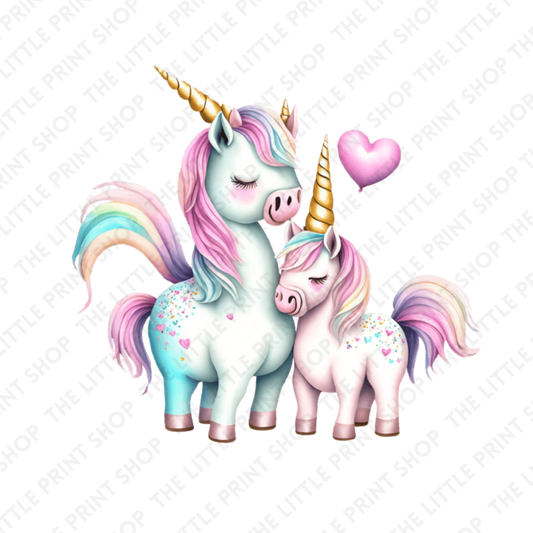 Unicorn Pair - UV DTF 3 inch Decals