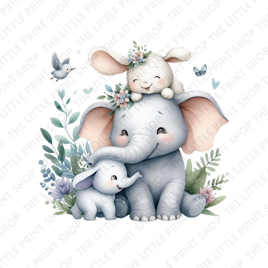 Elephant Bundle - UV DTF 3 inch Decals