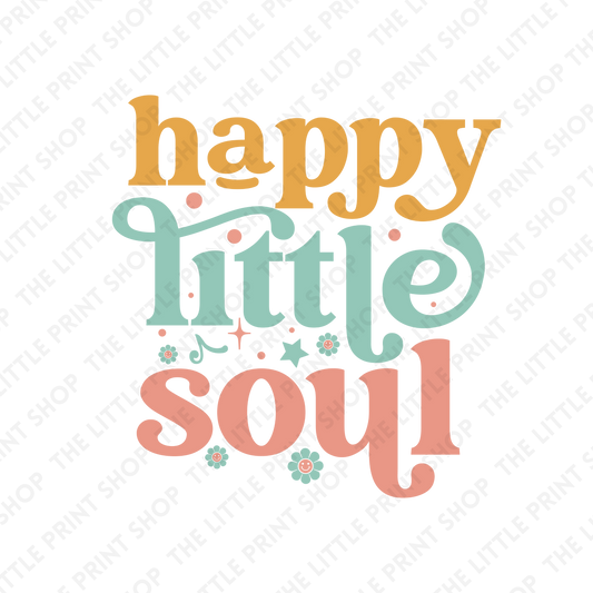 Happy Little Soul - UV DTF 3 inch Decals