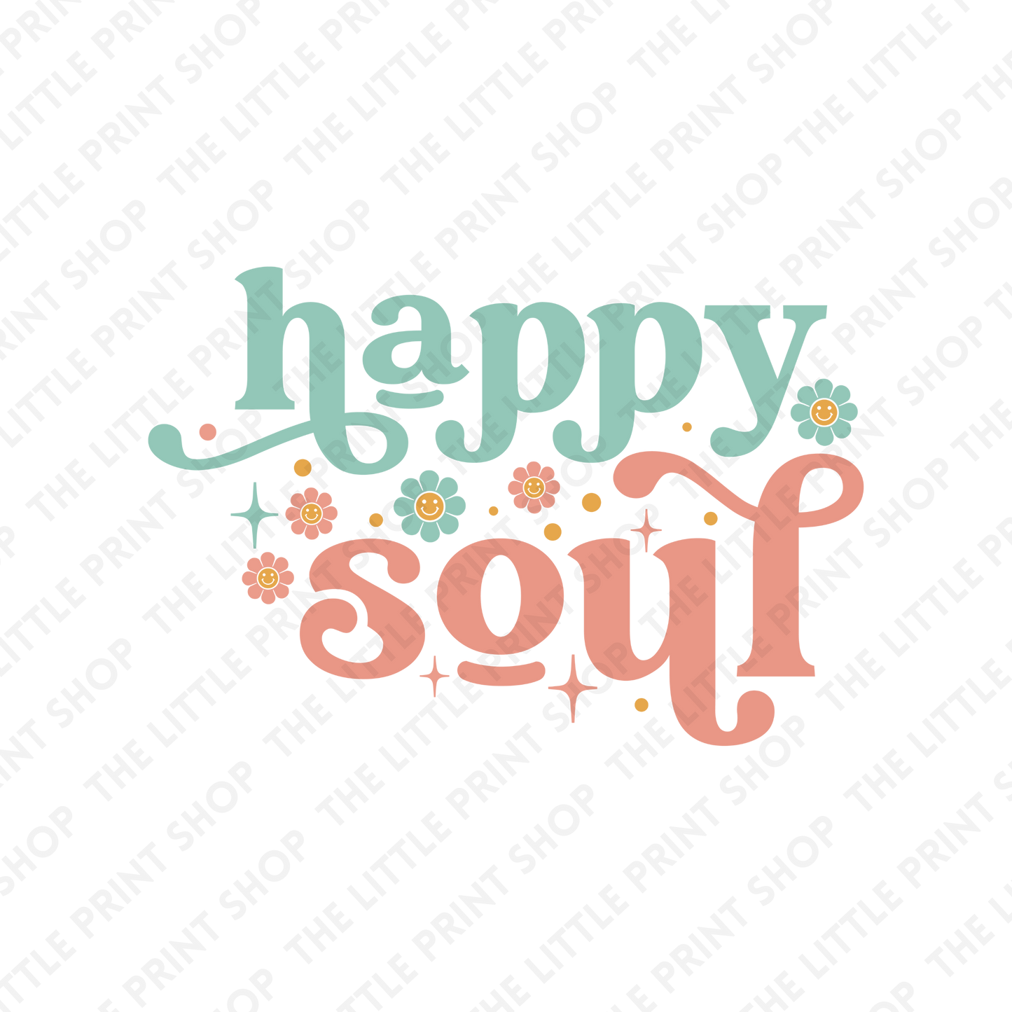 Happy Soul - UV DTF 3 inch Decals