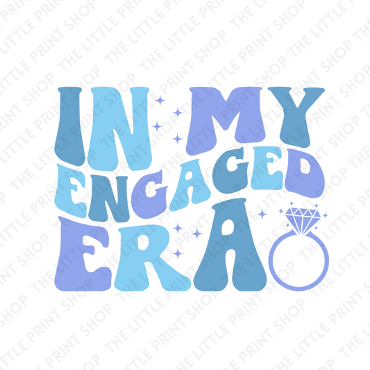 In My Engaged Era - Blue Theme - UV DTF 3 inch Decals
