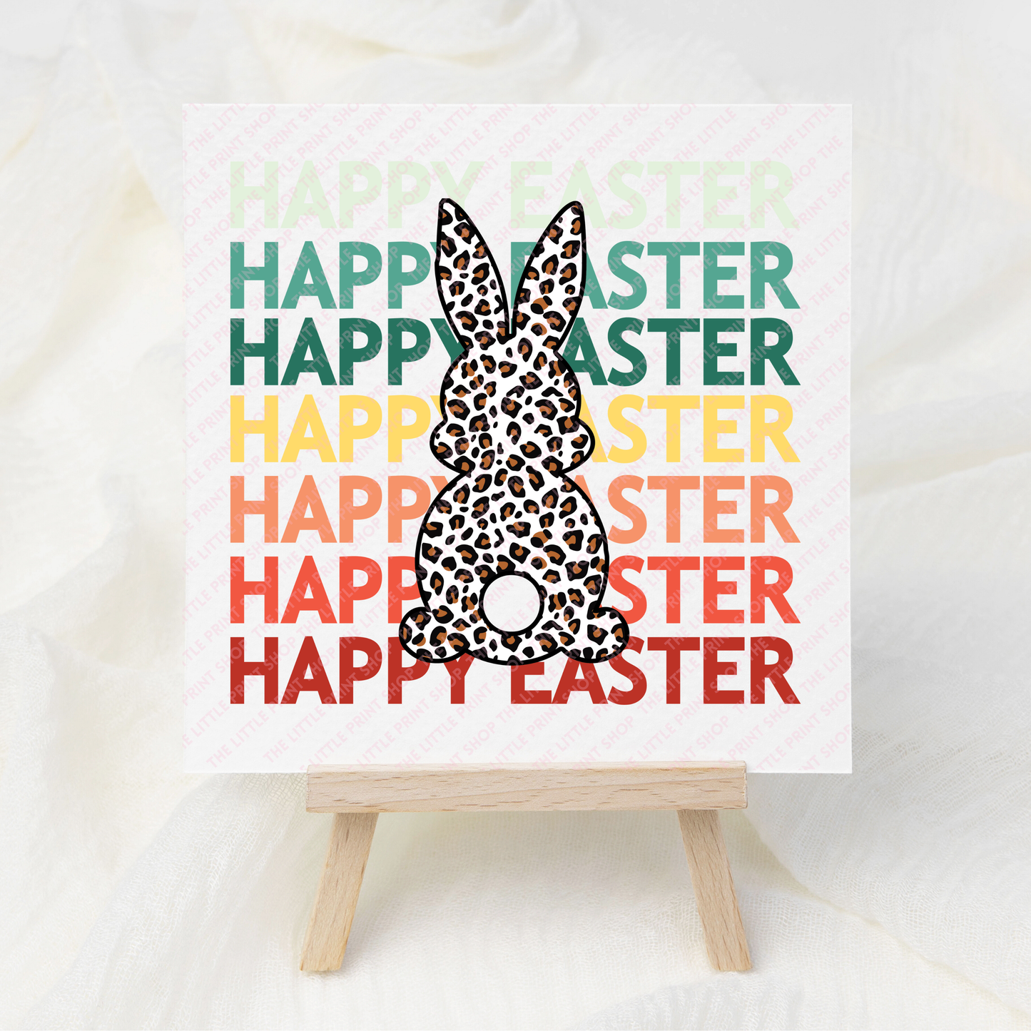 Happy Easter Bunny - UV DTF 3 inch Decals