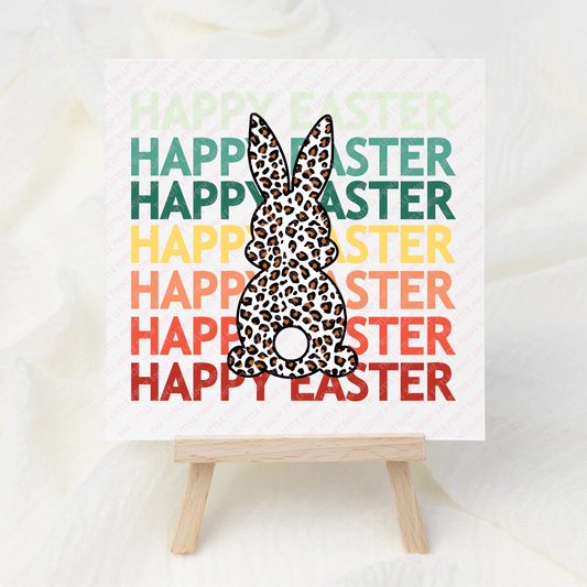 Happy Easter Bunny - UV DTF 3 inch Decals