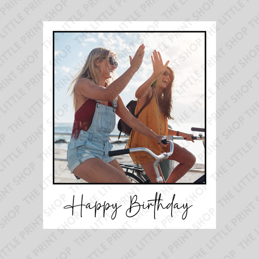 Polaroid - Birthday - UV DTF 3 inch Decals