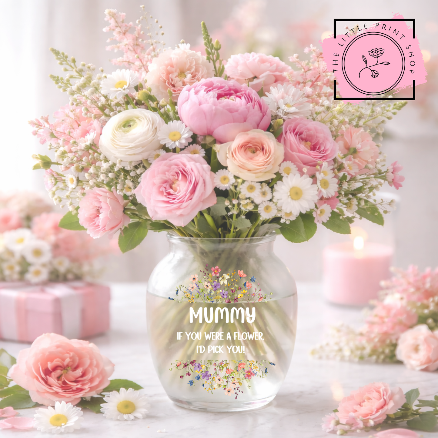 If You Were A Flower - Mummy - UV DTF 4 inch Decals