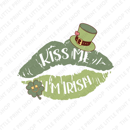 Kiss Me I'm Irish - UV DTF 3 inch Decals