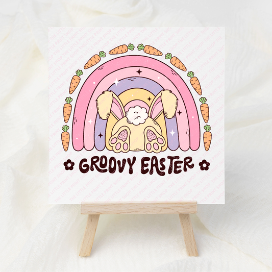 Groovy Easter - UV DTF 3 inch Decals