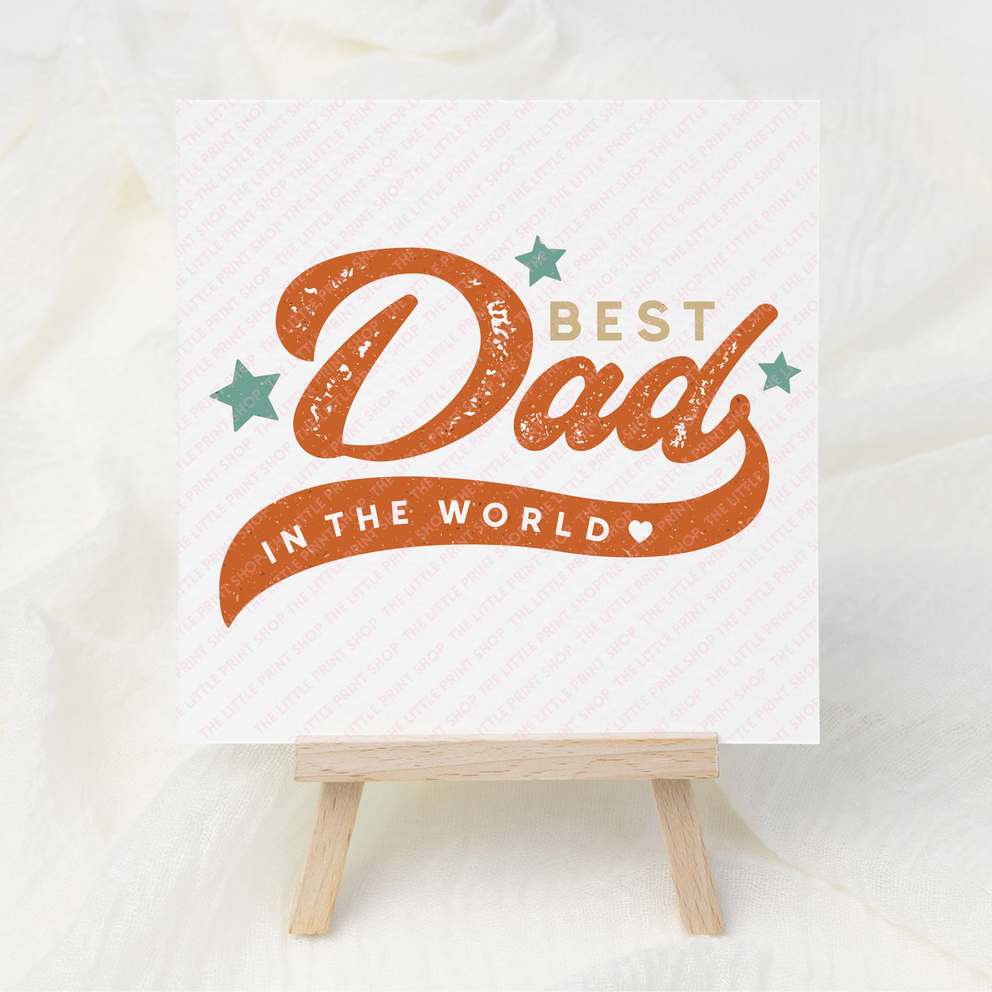 Best Dad In The World - UV DTF 3 inch Decals