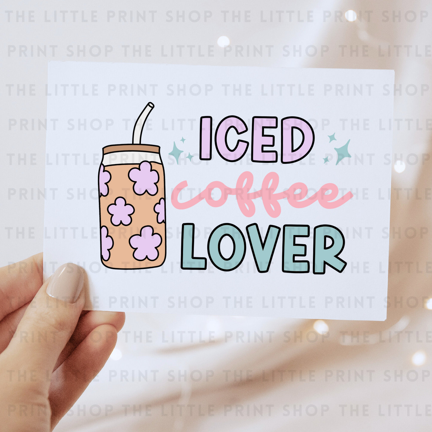 Ice Coffee Lover - DTF Transfer Decal