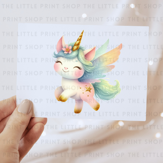 Flying Unicorn - DTF Transfer Decal