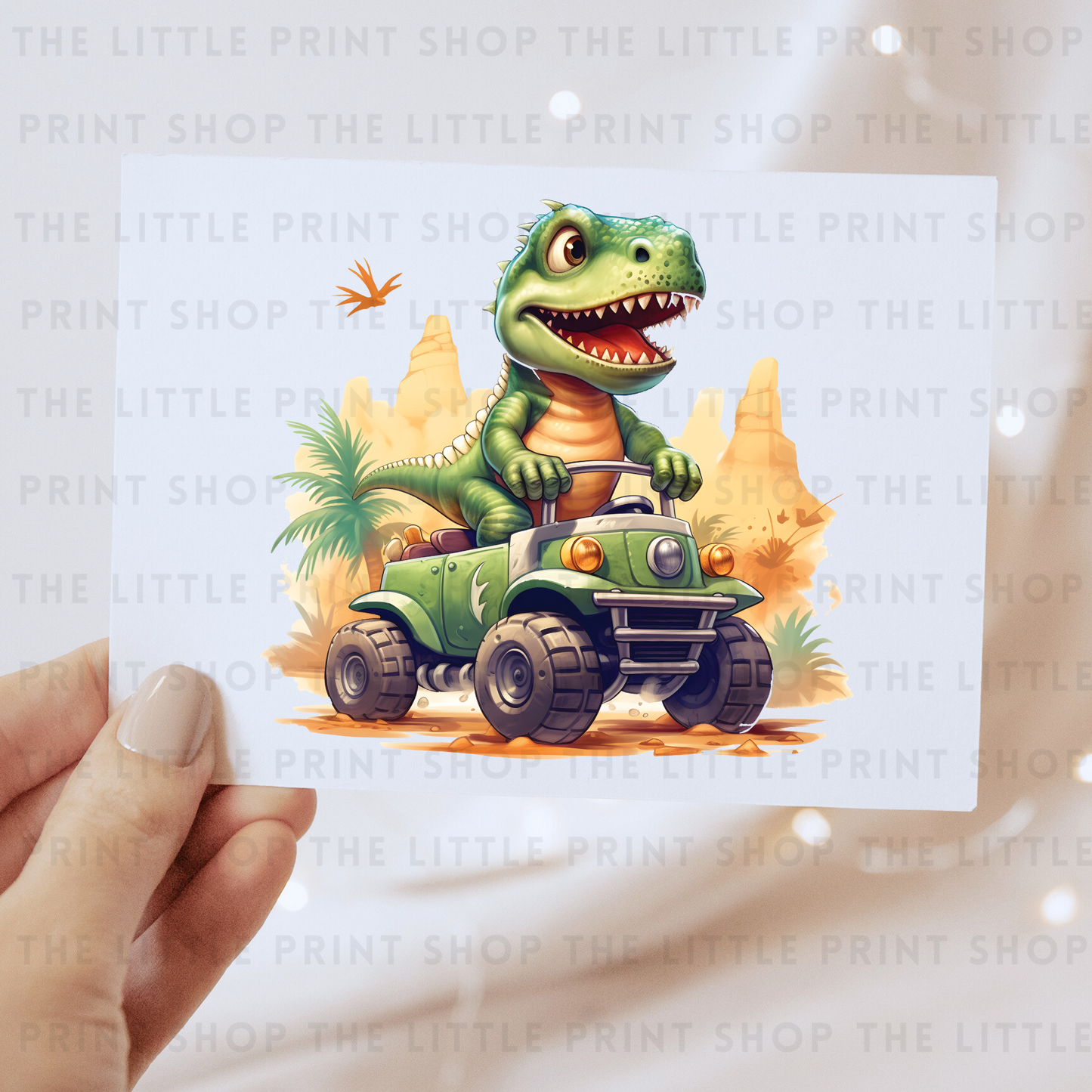 Dinosaur Truck - DTF Transfer Decal