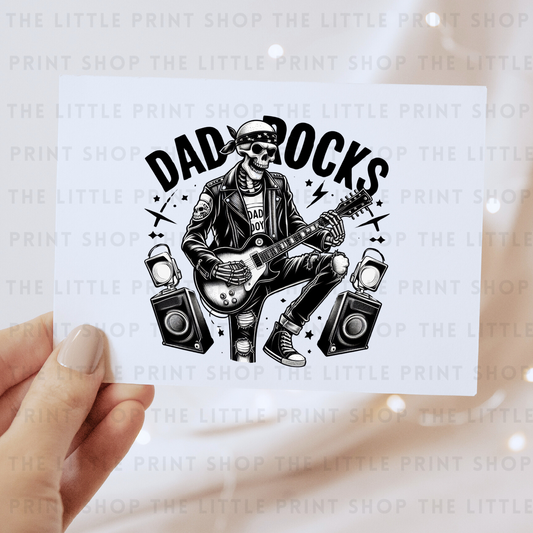 Dad Rocks - DTF Transfer Decal