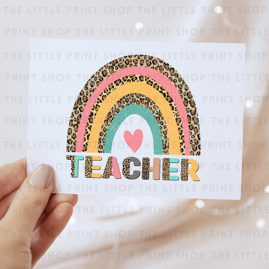 Teacher Rainbow - DTF Transfer Decal