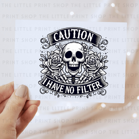 No Filter - DTF Transfer Decal