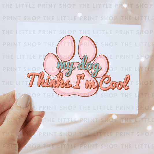 Thinks I'm Cool - DTF Transfer Decal