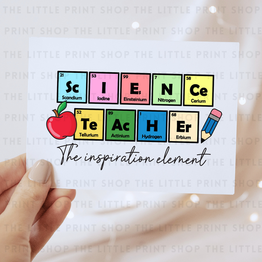 Science Teacher - DTF Transfer Decal