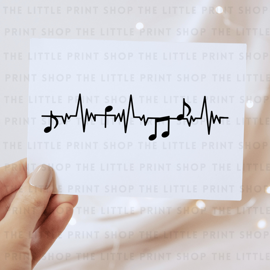 Music Notes - DTF Transfer Decal