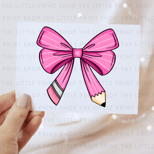Pink Pencil - DTF Transfer Decal