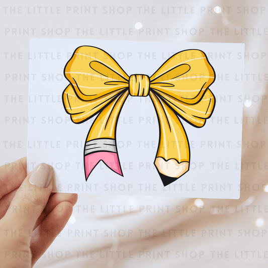 Yellow Pencil - DTF Transfer Decal