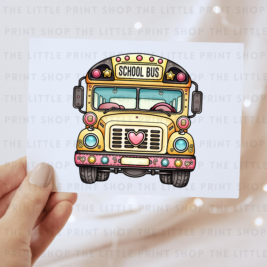 School Bus - DTF Transfer Decal